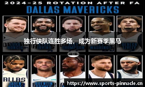 独行侠队连胜多场，成为新赛季黑马