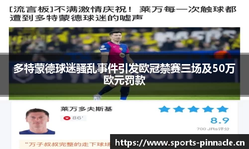 多特蒙德球迷骚乱事件引发欧冠禁赛三场及50万欧元罚款